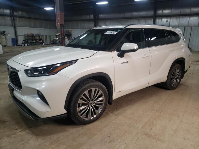 Image 1 of 2021 TOYOTA HIGHLANDER HYBRID PLATINUM 2021 with VIN 5TDEBRCH0MS022041