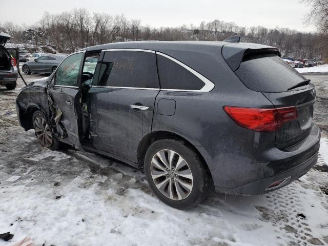 Image 2 of 2015 ACURA MDX TECHNOLOGY 2015 with VIN 5FRYD4H43FB007944