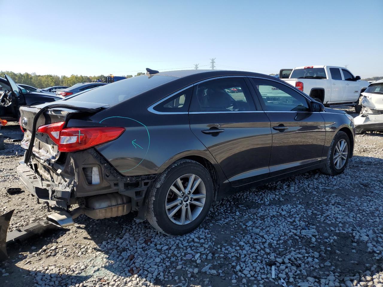 Изображение 3 2015 HYUNDAI SONATA SE 2015 с VIN 5NPE24AF3FH166177
