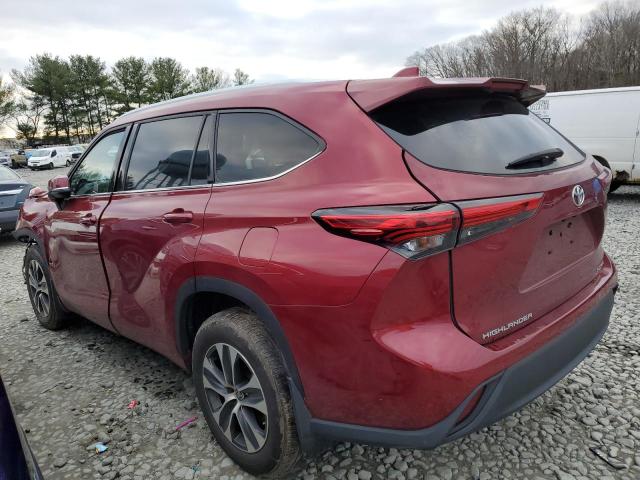 Image 2 of 2021 TOYOTA HIGHLANDER XLE 2021 with VIN 5TDHZRBH5MS118323