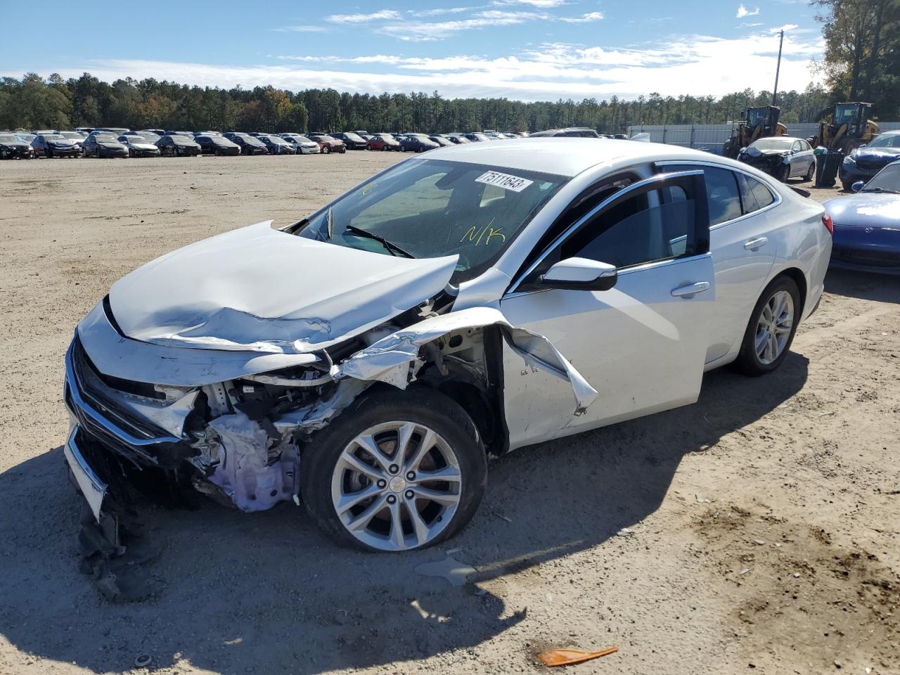 Image 1 of 2018 CHEVROLET MALIBU LT 2018 with VIN 1G1ZD5ST6JF165896