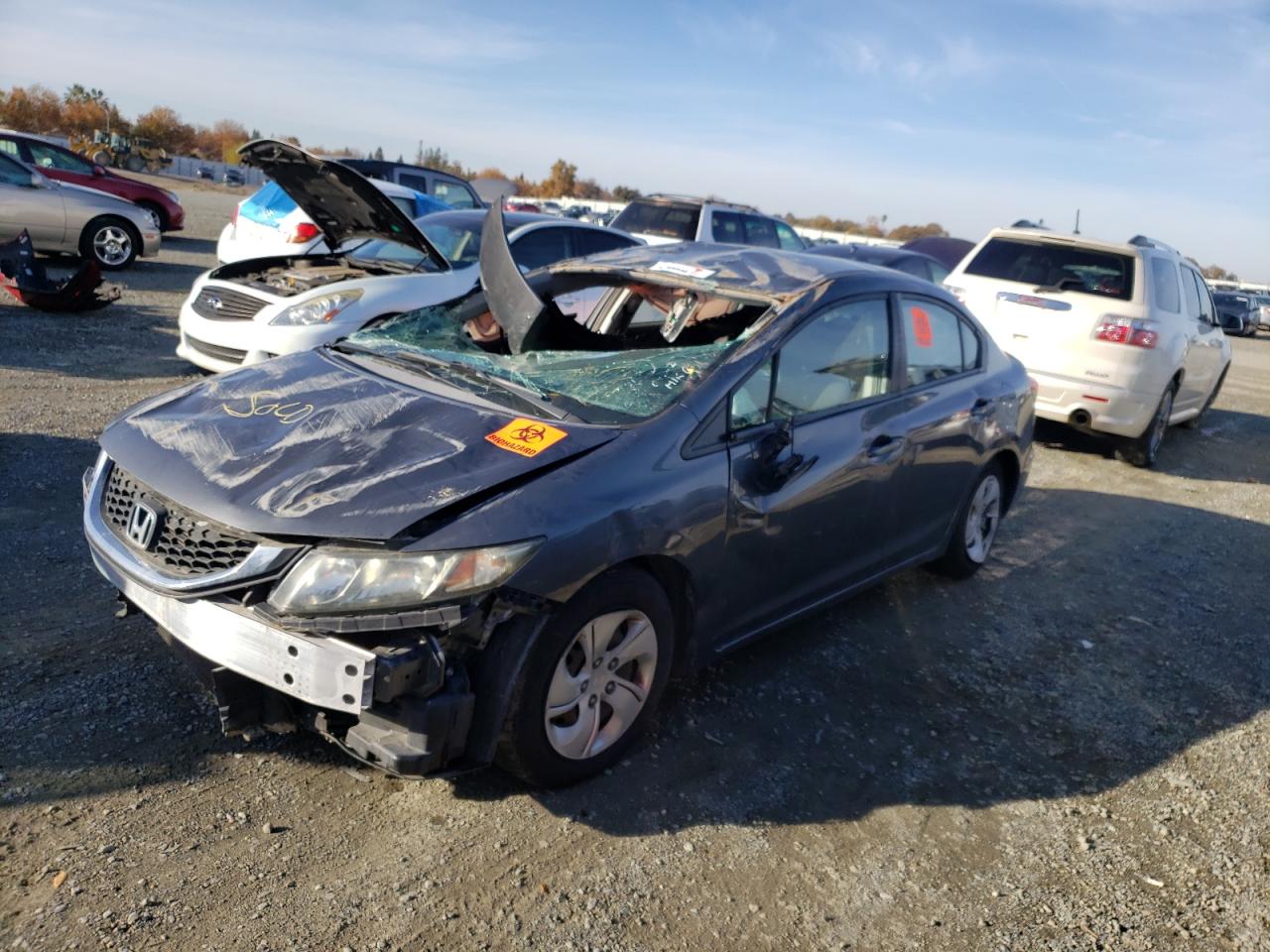 Изображение 1 2013 HONDA CIVIC LX 2013 с VIN 19XFB2F57DE258726