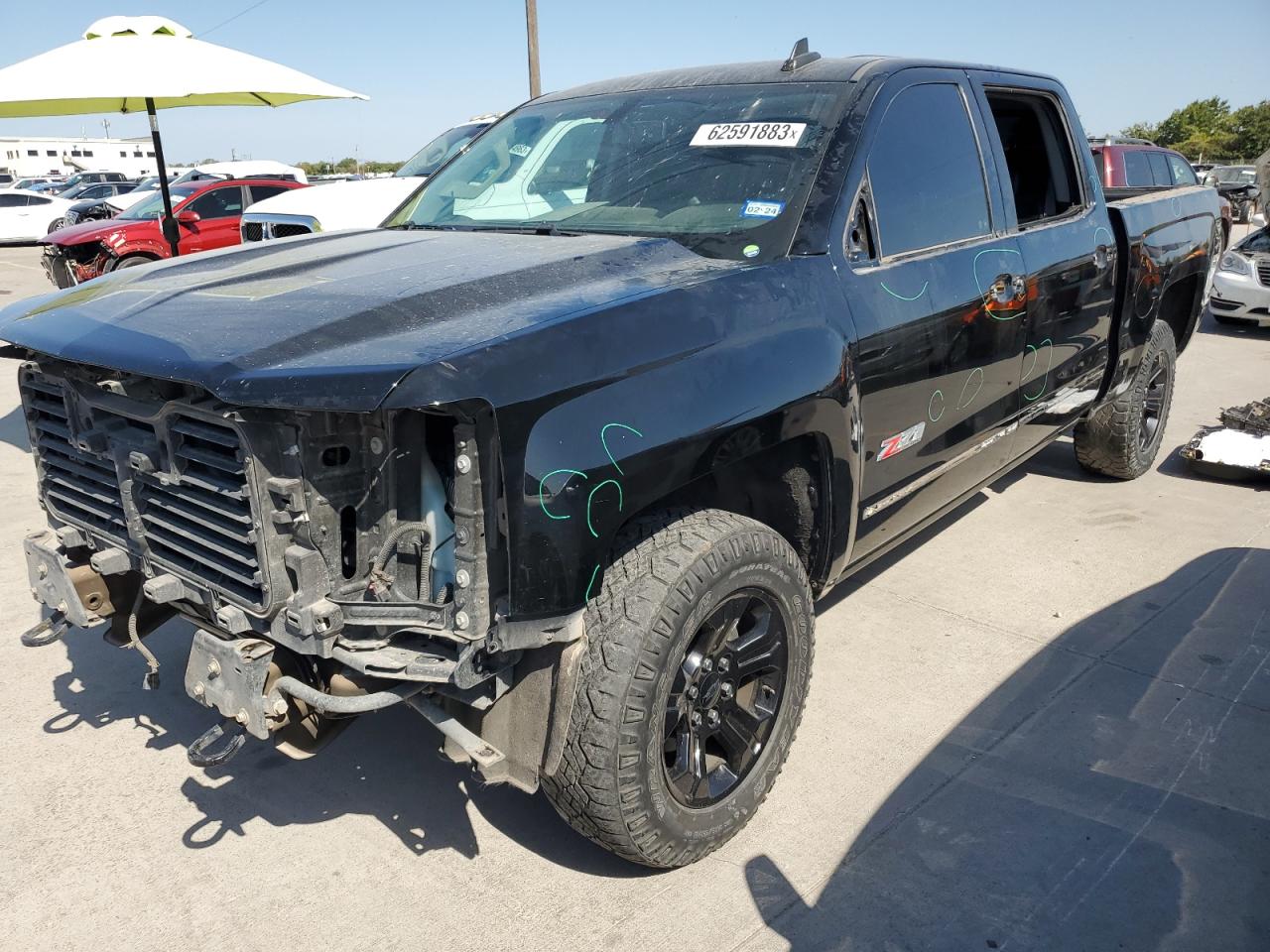 Image 1 of 2017 CHEVROLET SILVERADO K1500 LTZ 2017 with VIN 3GCUKSEC2HG443445