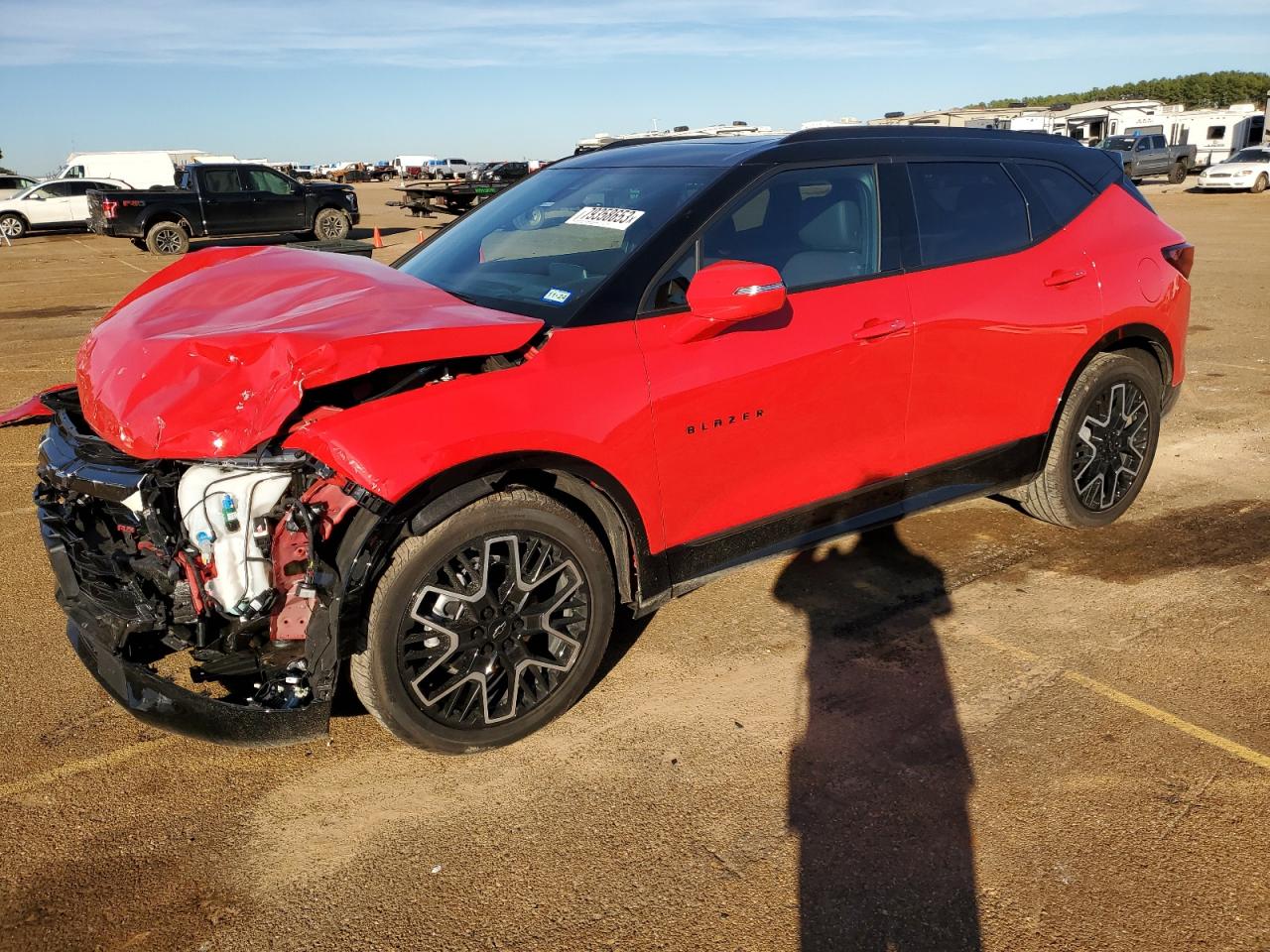 Image 1 of 2023 CHEVROLET BLAZER RS 2023 with VIN 3GNKBKRS4PS137343