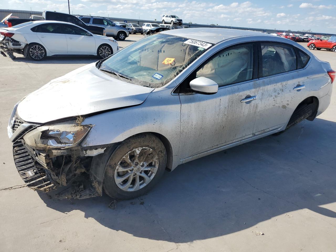 Image 1 of 2019 NISSAN SENTRA S 2019 with VIN 3N1AB7AP5KL607085