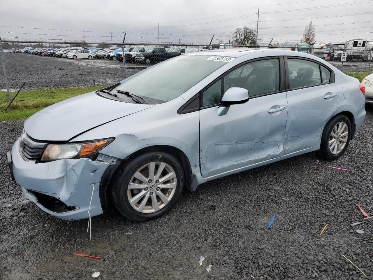 Image 1 of 2012 HONDA CIVIC EX 2012 with VIN 2HGFB2F82CH551433