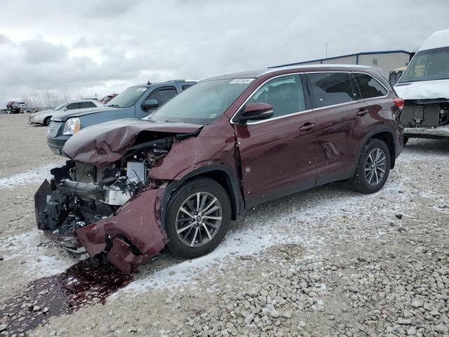 Image 1 of 2019 TOYOTA HIGHLANDER SE 2019 with VIN 5TDJZRFH5KS738520