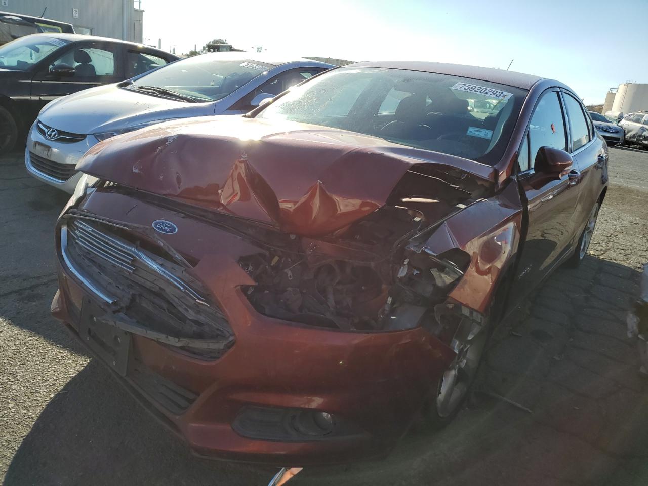 Image 1 of 2014 FORD FUSION SE HYBRID 2014 with VIN 3FA6P0LUXER255028