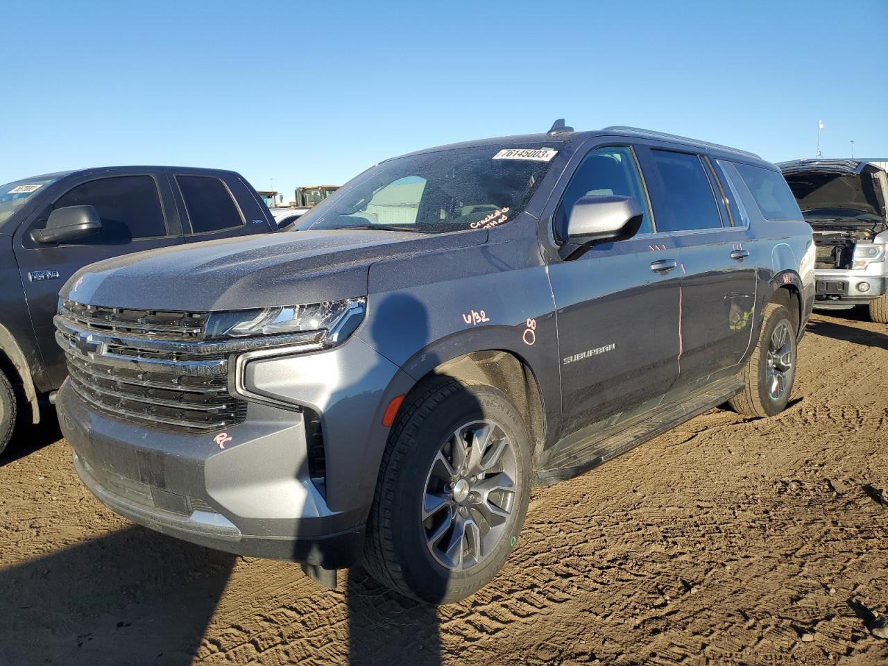 Image 1 of 2021 CHEVROLET SUBURBAN K1500 LT 2021 with VIN 1GNSKCKD1MR491708