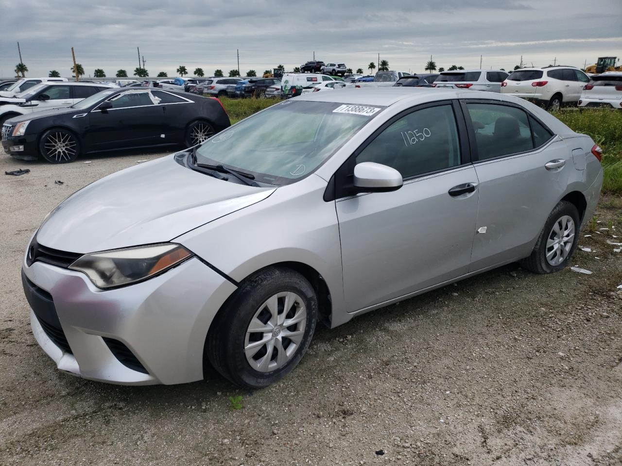 Image 1 of 2014 TOYOTA COROLLA L 2014 with VIN 2T1BURHEXEC010615