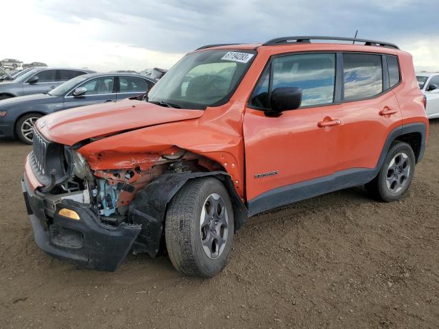 Image 1 of 2017 JEEP RENEGADE SPORT 2017 with VIN ZACCJBAB0HPE67866