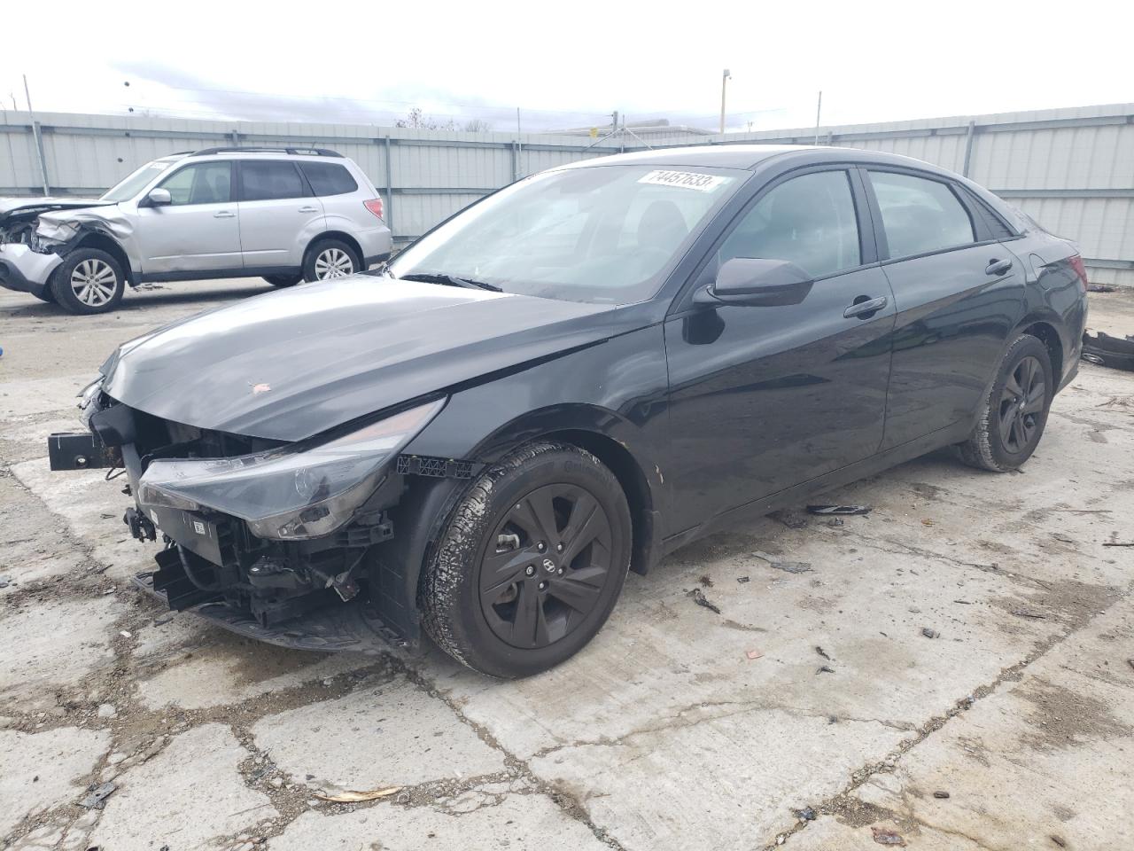 Image 1 of 2022 HYUNDAI ELANTRA SEL 2022 with VIN KMHLS4AG9NU263478