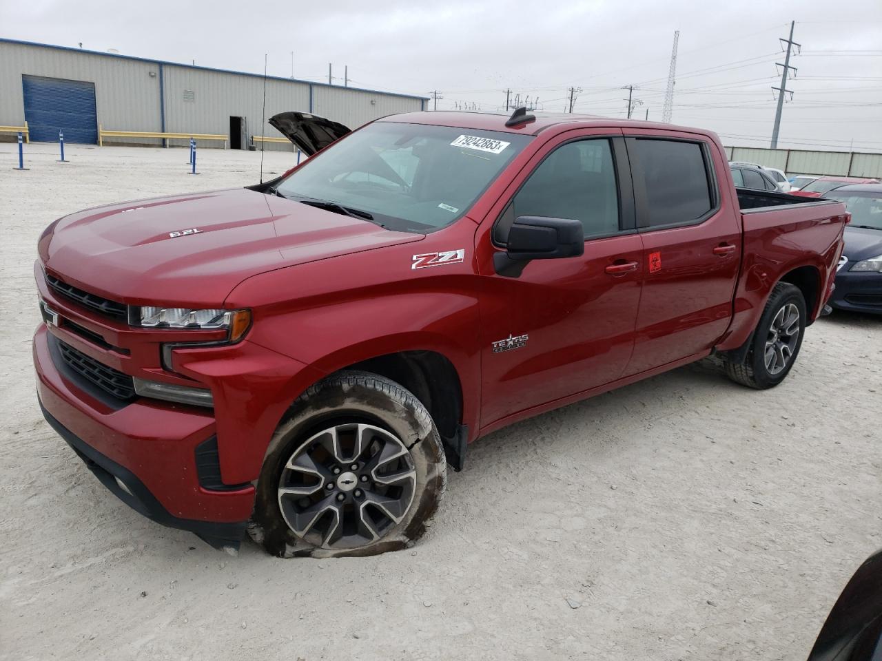 Изображение 1 2021 CHEVROLET SILVERADO K1500 RST 2021 с VIN 3GCUYEEL2MG369471