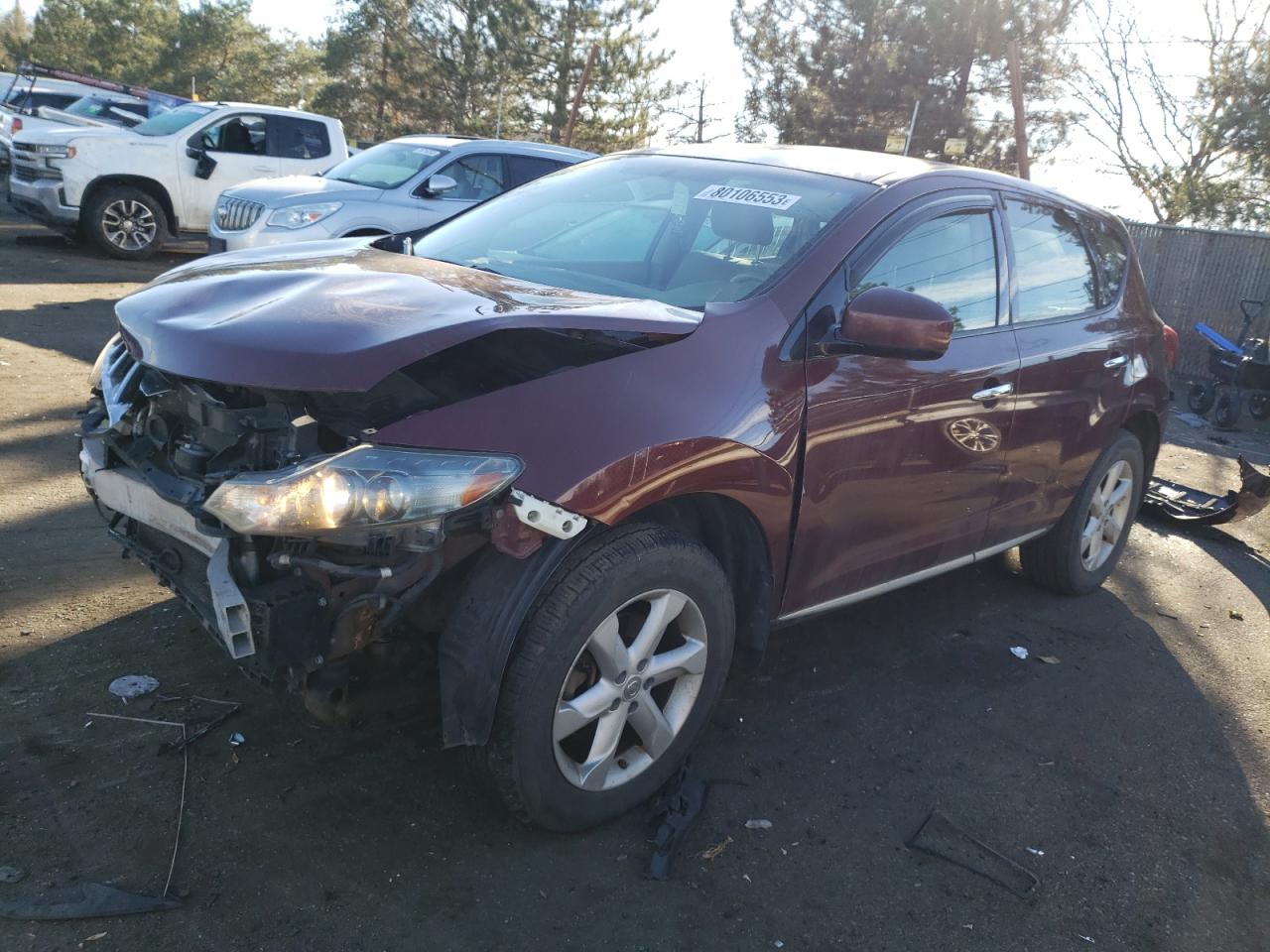 Image 1 of 2009 NISSAN MURANO S 2009 with VIN JN8AZ18W39W155021