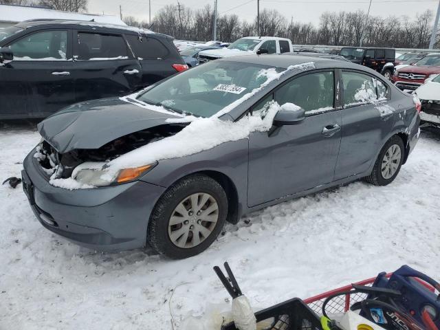 Image 1 of 2012 HONDA CIVIC LX 2012 with VIN JHMFB2F51CS000809