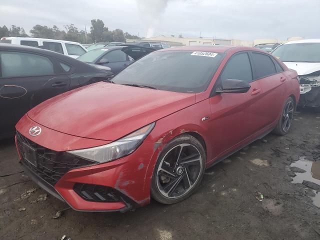 Image 1 of 2022 HYUNDAI ELANTRA N LINE 2022 with VIN KMHLR4AF4NU340146
