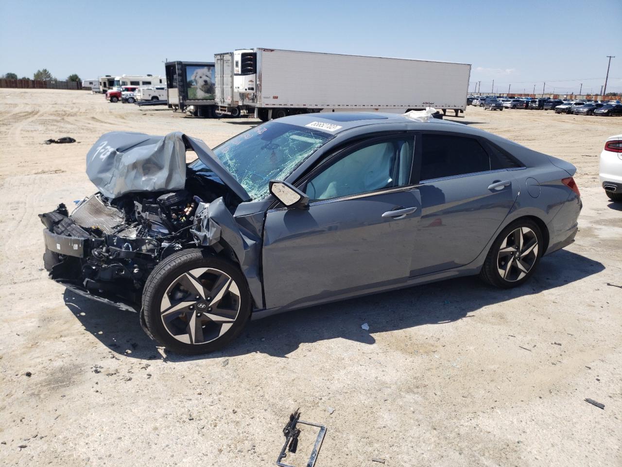 Image 1 of 2022 HYUNDAI ELANTRA SEL 2022 with VIN KMHLN4AG5NU282701