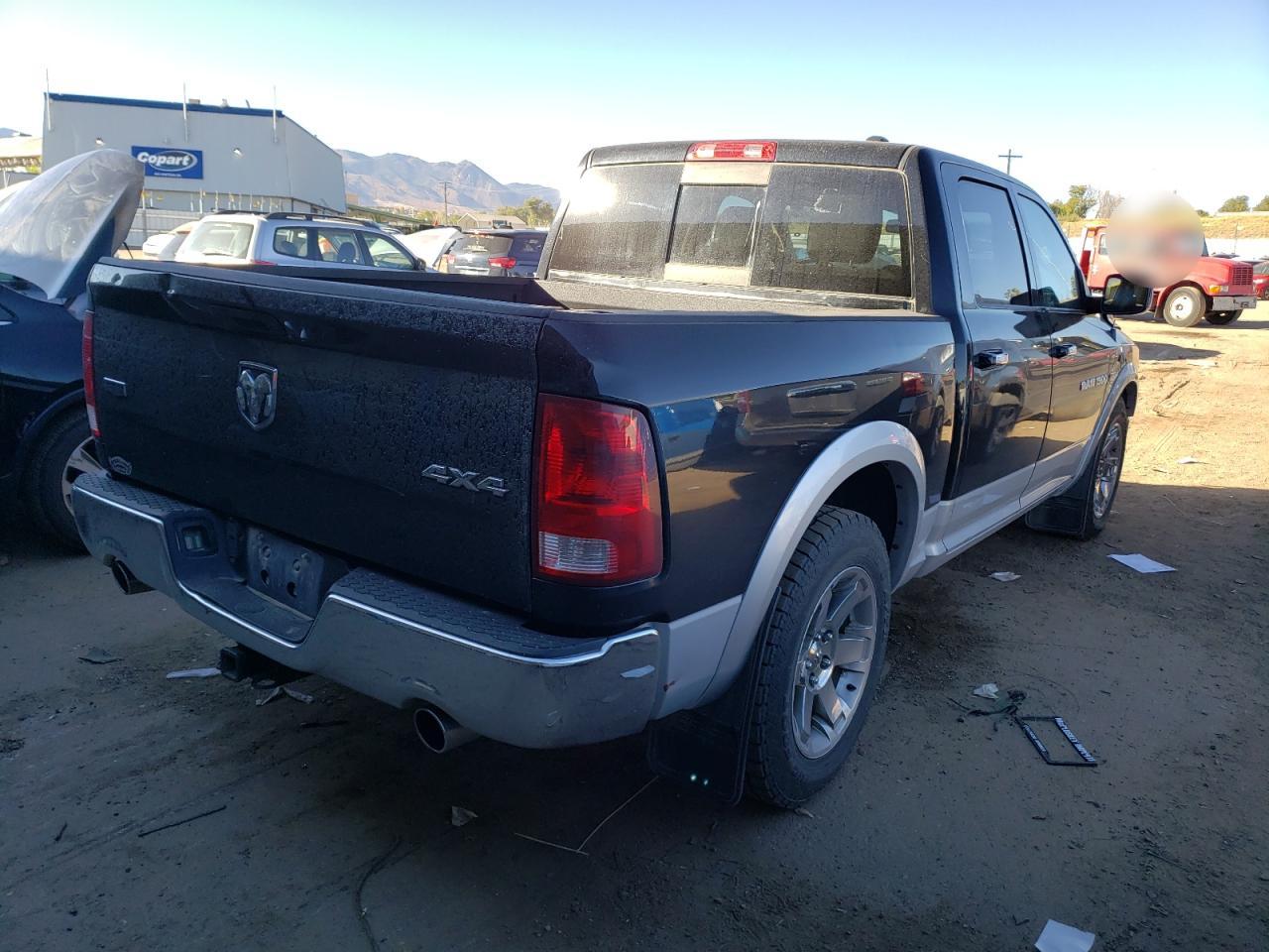 Image 3 of 2012 DODGE RAM 1500 LARAMIE 2012 with VIN 1C6RD7NT9CS143374