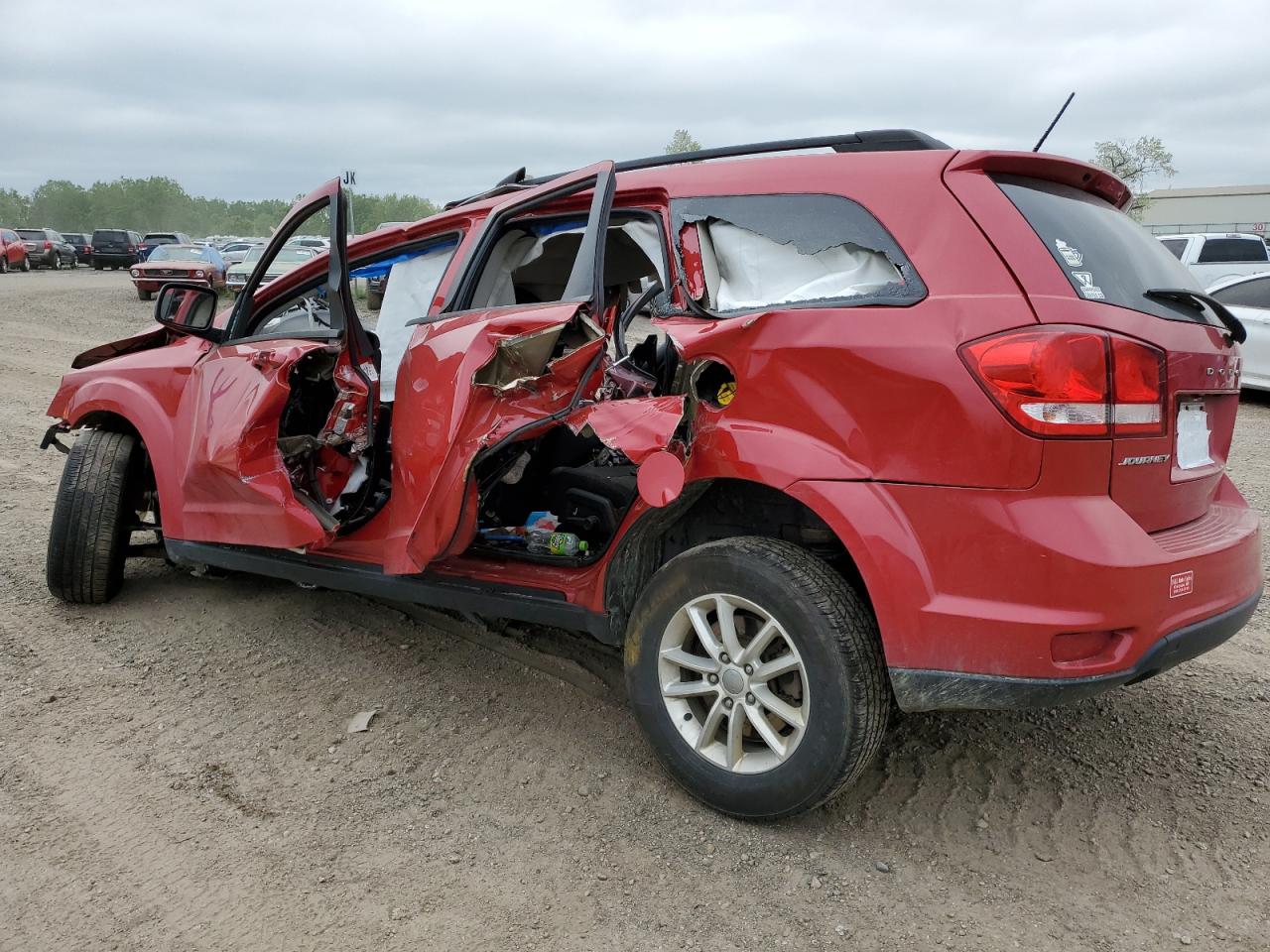 Image 2 of 2017 DODGE JOURNEY SXT 2017 with VIN 3C4PDCBG3HT537376