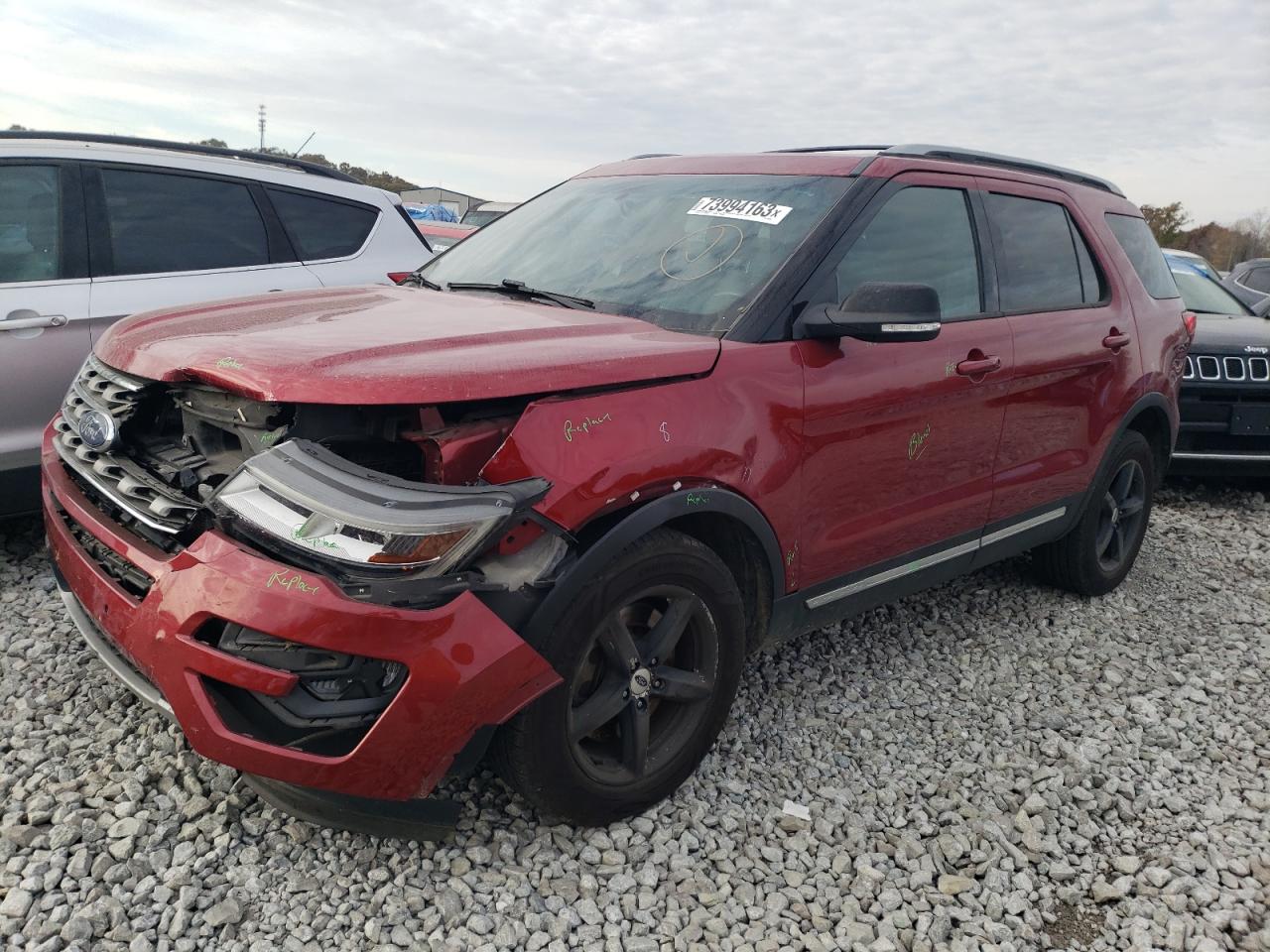 Image 1 of 2016 FORD EXPLORER XLT 2016 with VIN 1FM5K8D80GGA25220