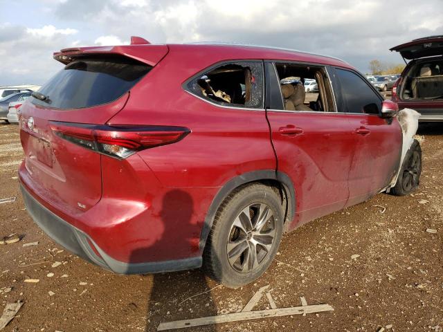 Image 3 of 2020 TOYOTA HIGHLANDER XLE 2020 with VIN 5TDGZRAH5LS007668