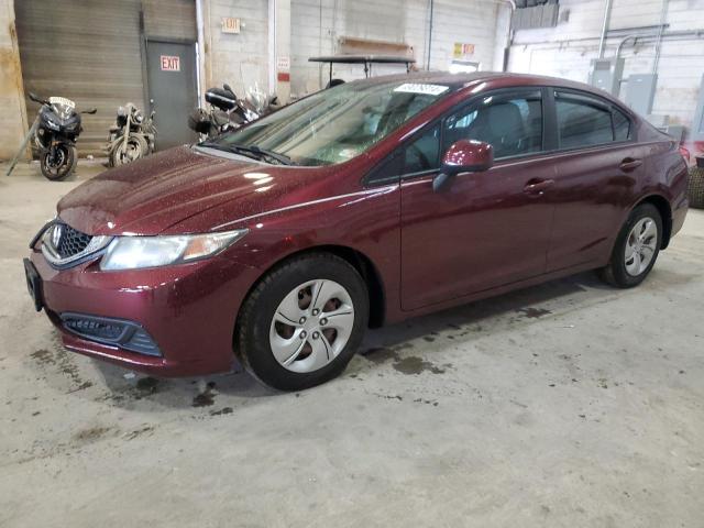 Image 1 of 2013 HONDA CIVIC LX 2013 with VIN 19XFB2F50DE011581
