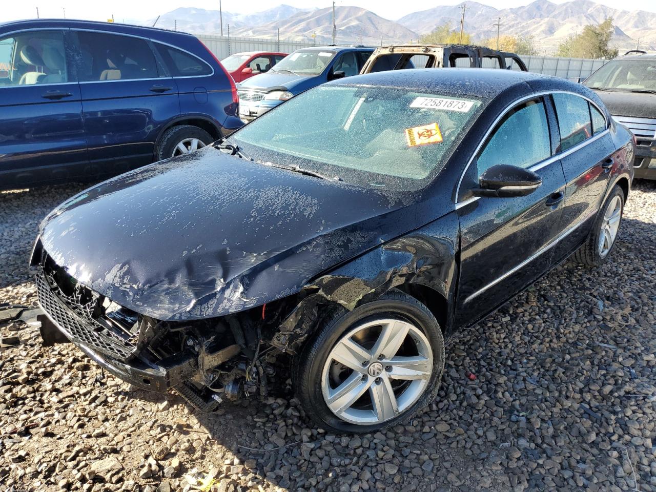 Image 1 of 2013 VOLKSWAGEN CC SPORT 2013 with VIN WVWAP7AN7DE516996