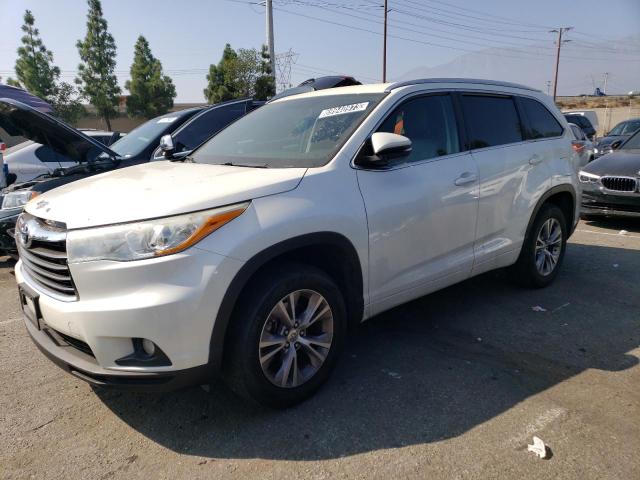 Image 1 of 2015 TOYOTA HIGHLANDER XLE 2015 with VIN 5TDKKRFH8FS108845