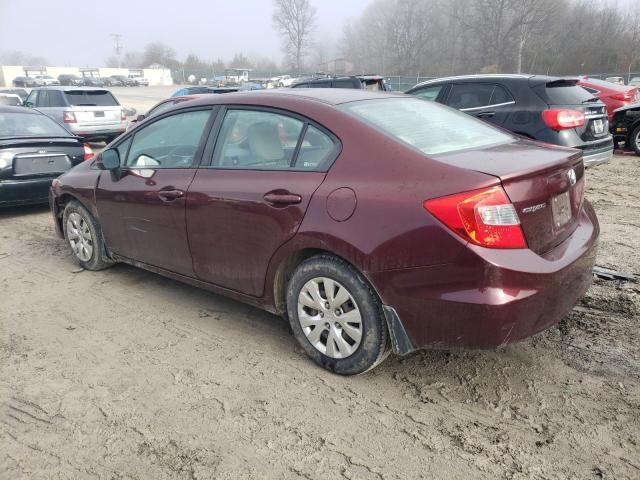 Image 2 of 2012 HONDA CIVIC LX 2012 with VIN 19XFB2F57CE042731