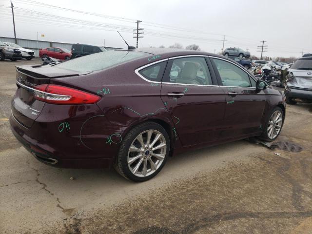 Image 3 of 2017 FORD FUSION TITANIUM 2017 with VIN 3FA6P0D9XHR267694