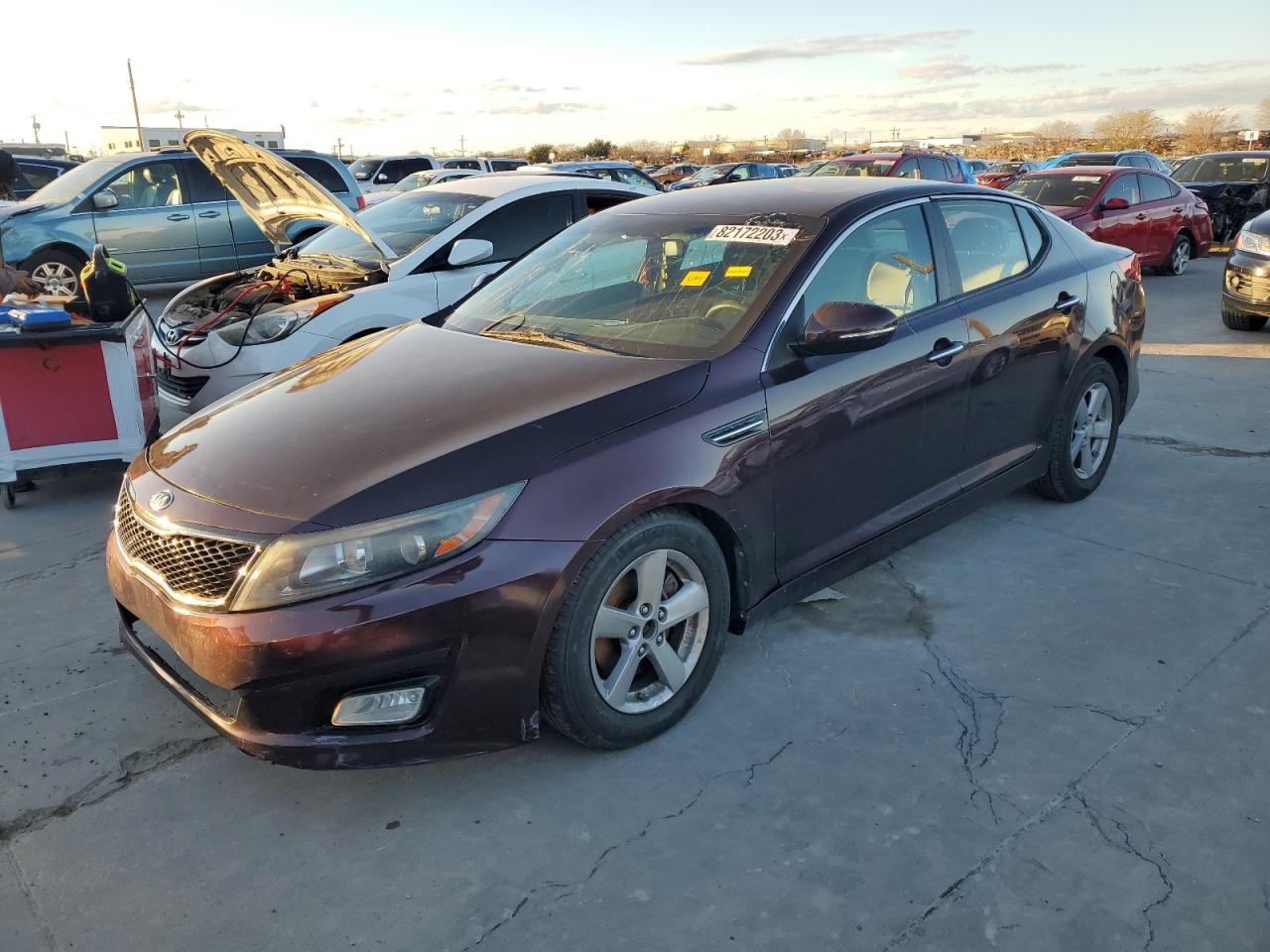 Изображение 1 2014 KIA OPTIMA LX 2014 с VIN 5XXGM4A77EG296243