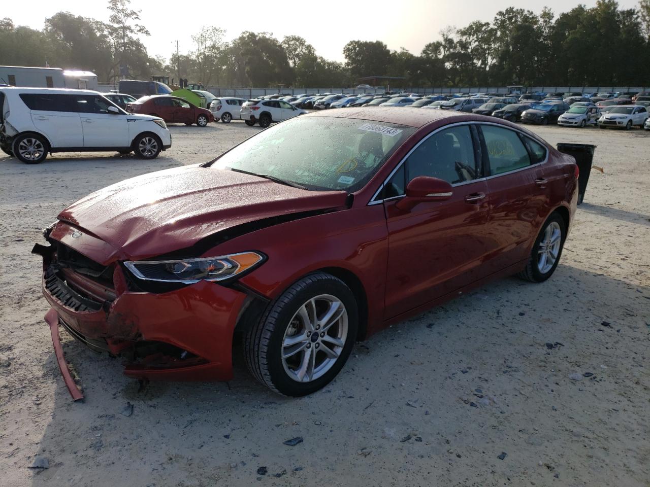 Image 1 of 2018 FORD FUSION SE 2018 with VIN 3FA6P0HD6JR213443