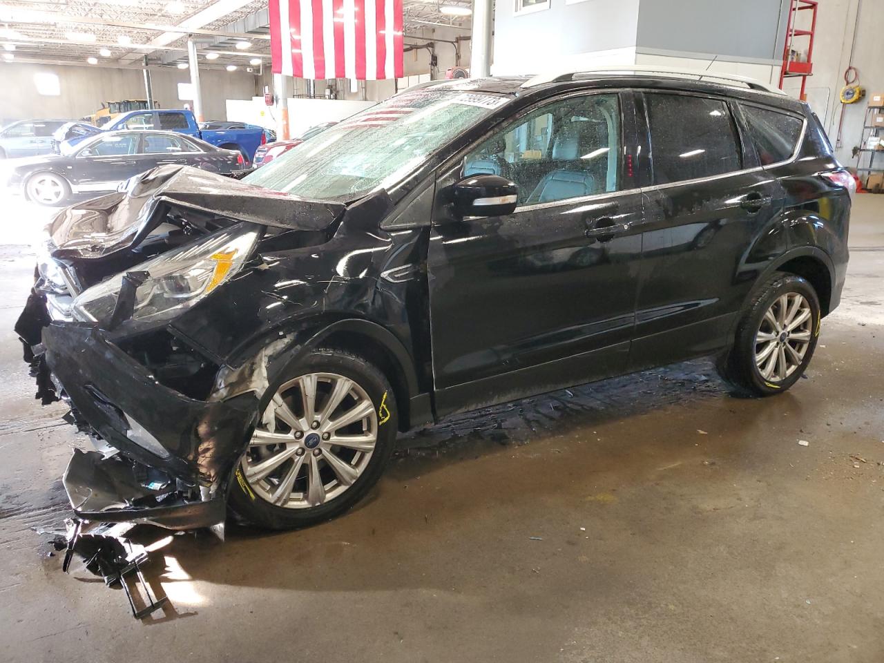 Image 1 of 2017 FORD ESCAPE TITANIUM 2017 with VIN 1FMCU9J9XHUD92729
