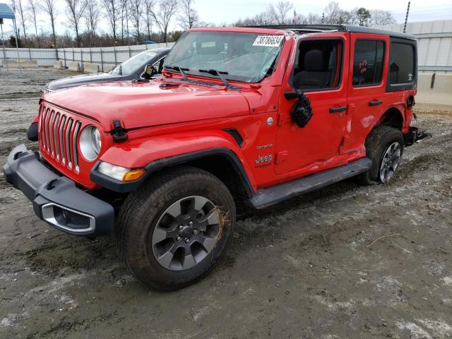Image 1 of 2018 JEEP WRANGLER UNLIMITED SAHARA 2018 with VIN 1C4HJXEG8JW318882