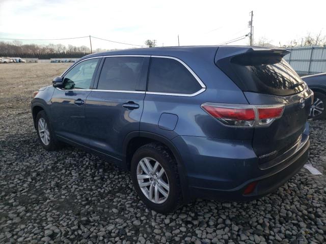 Изображение 2 2015 TOYOTA HIGHLANDER LE 2015 с VIN 5TDBKRFH1FS169485