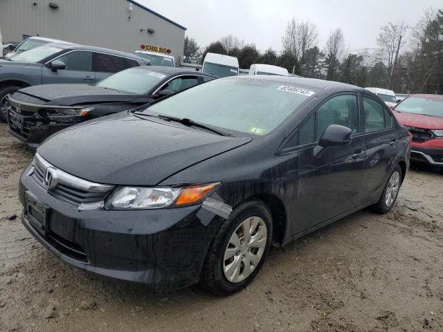 Image 1 of 2012 HONDA CIVIC LX 2012 with VIN 2HGFB2F55CH571505