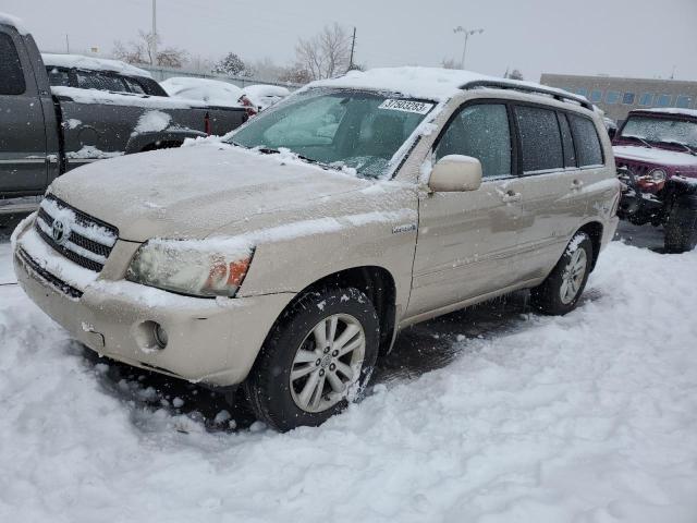 Image 1 of 2006 TOYOTA HIGHLANDER HYBRID 2006 with VIN JTEEW21A560030669