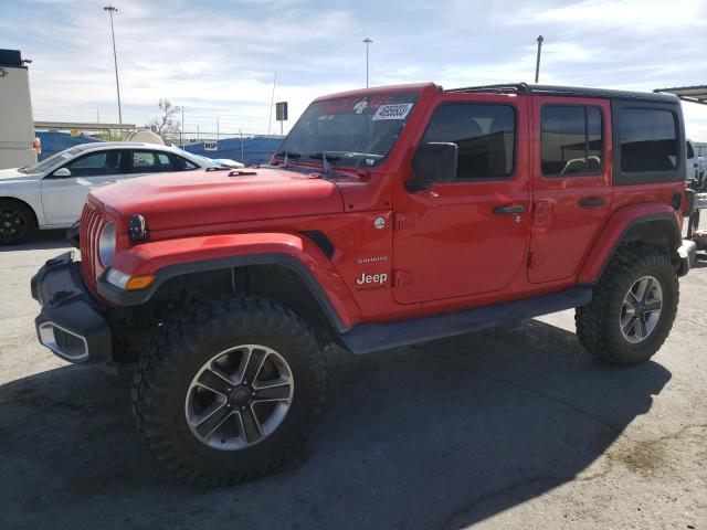 Image 1 of 2018 JEEP WRANGLER UNLIMITED SAHARA 2018 with VIN 1C4HJXEG1JW175497