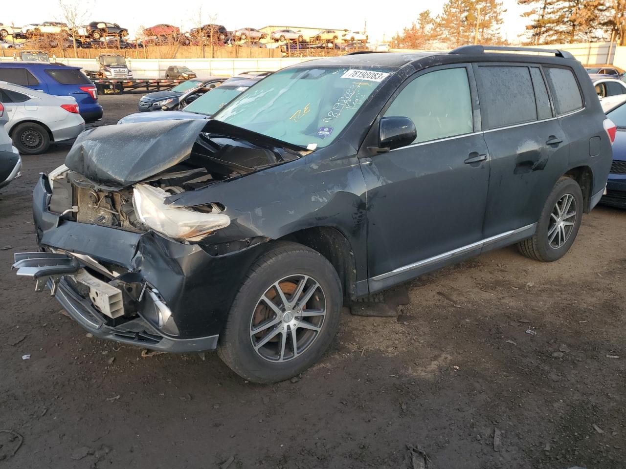 Image 1 of 2011 TOYOTA HIGHLANDER BASE 2011 with VIN 5TDBK3EHXBS086887