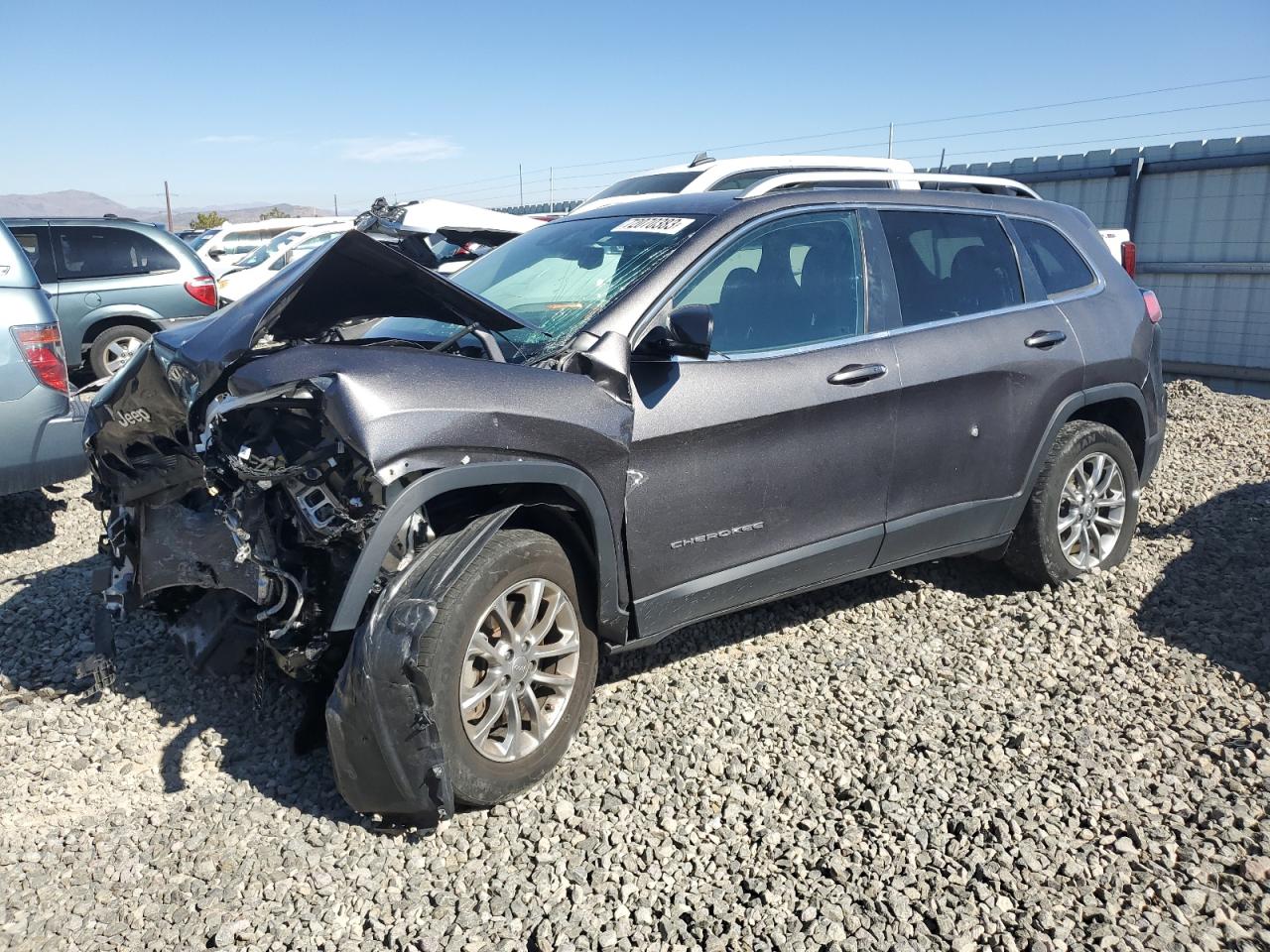 Image 1 of 2021 JEEP CHEROKEE LATITUDE LUX 2021 with VIN 1C4PJMMX5MD181508