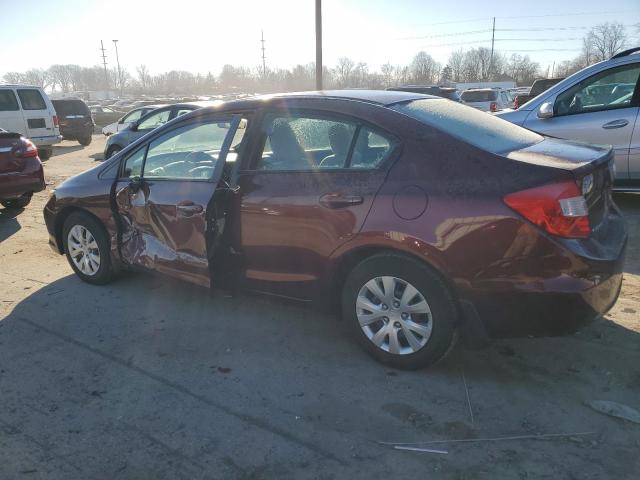 Image 2 of 2012 HONDA CIVIC LX 2012 with VIN 19XFB2F56CE107469