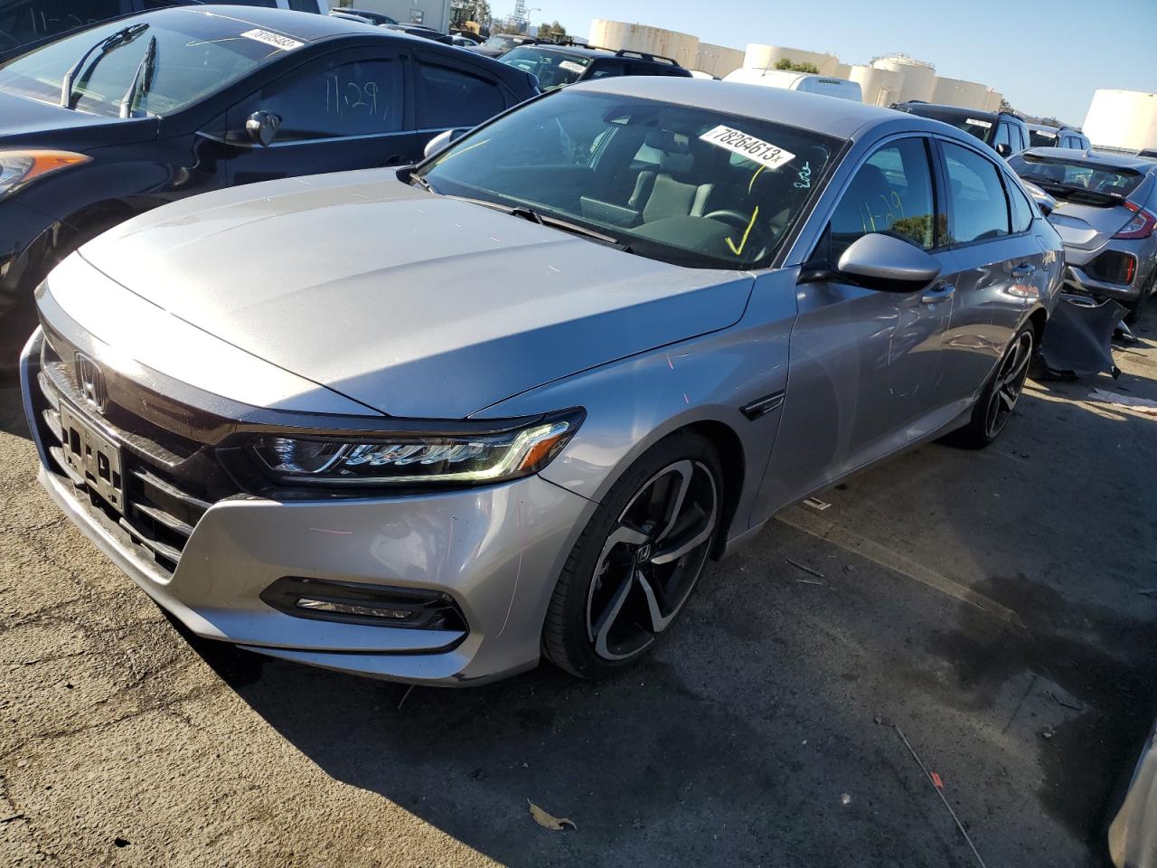 Image 1 of 2018 HONDA ACCORD SPORT 2018 with VIN 1HGCV1F30JA001099