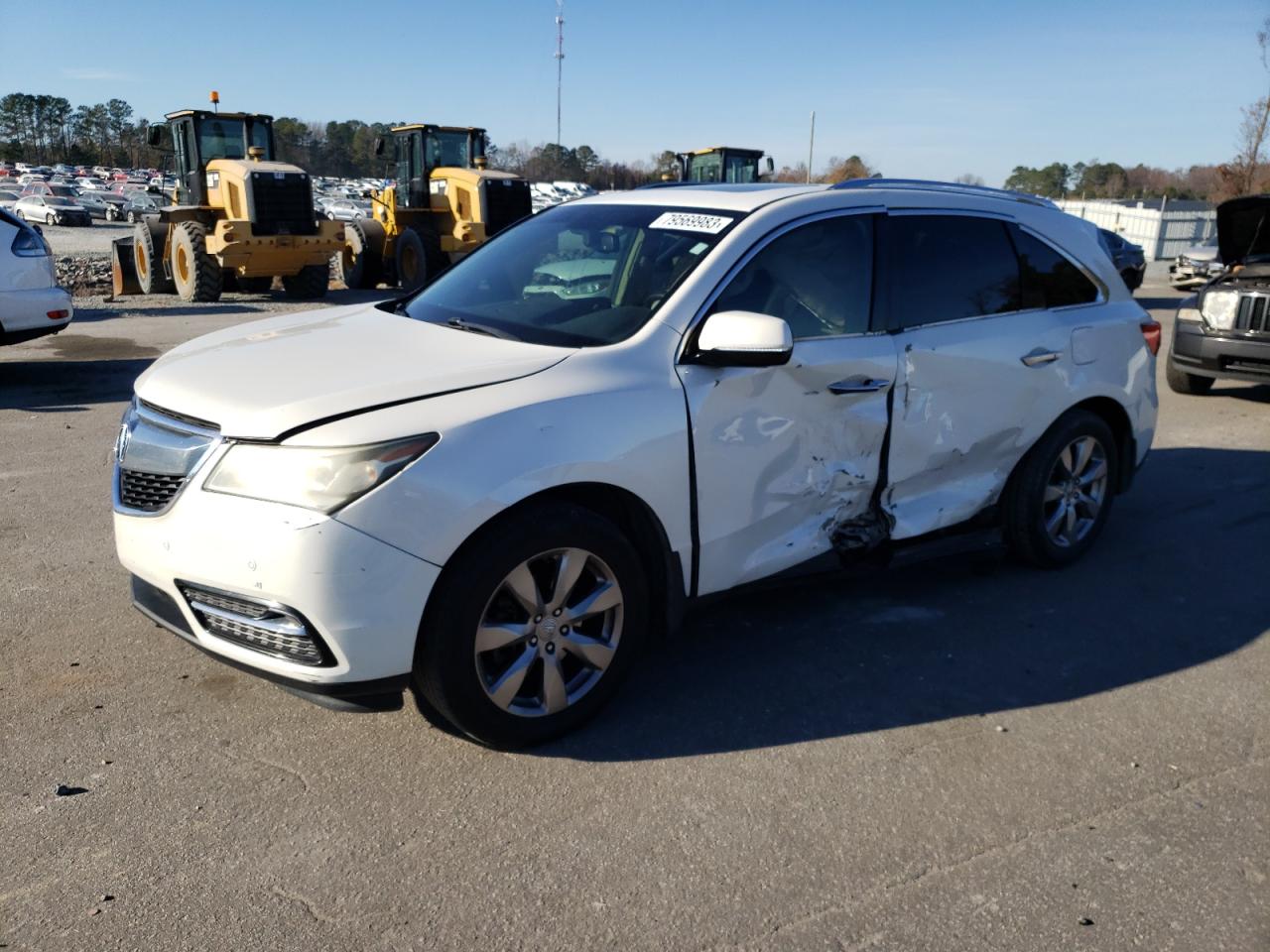 Image 1 of 2014 ACURA MDX ADVANCE 2014 with VIN 5FRYD3H85EB001154
