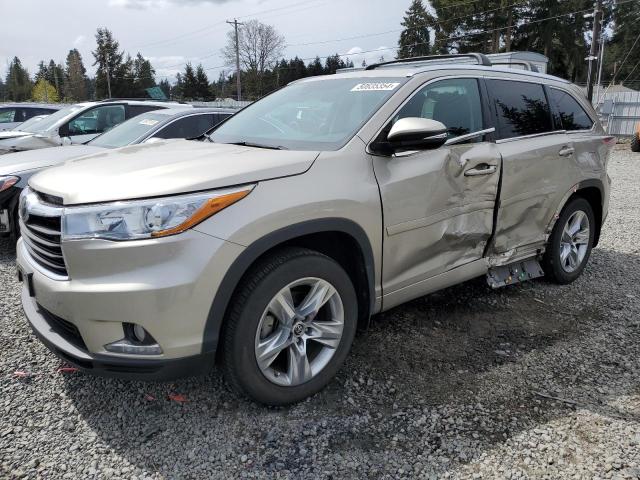 Image 1 of 2016 TOYOTA HIGHLANDER LIMITED 2016 with VIN 5TDDKRFH0GS249919