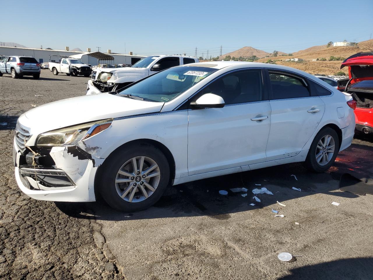 Image 1 of 2015 HYUNDAI SONATA SE 2015 with VIN 5NPE24AF7FH257307