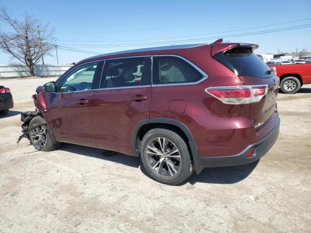 Изображение 2 2016 TOYOTA HIGHLANDER XLE 2016 с VIN 5TDJKRFH3GS354697