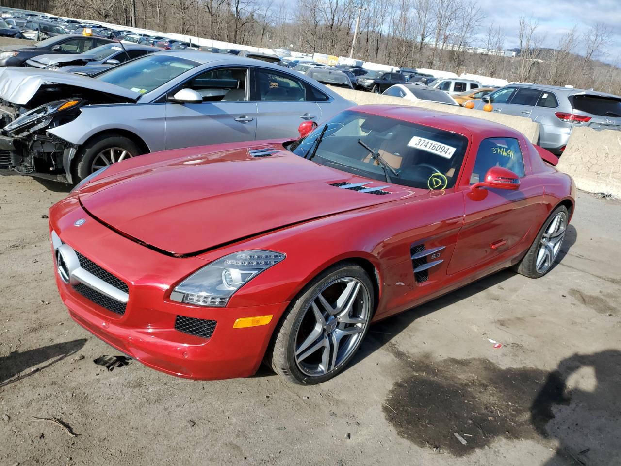 Image 1 of 2012 MERCEDES-BENZ SLS AMG 2012 with VIN WDDRJ7HA1CA008316