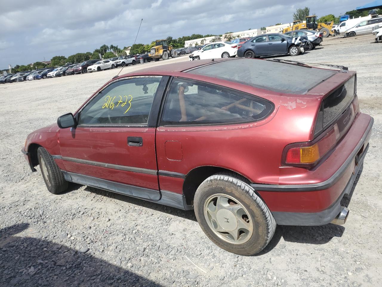 Изображение 2 1990 HONDA CIVIC CRX DX 1990 с VIN JHMED8459LS017076
