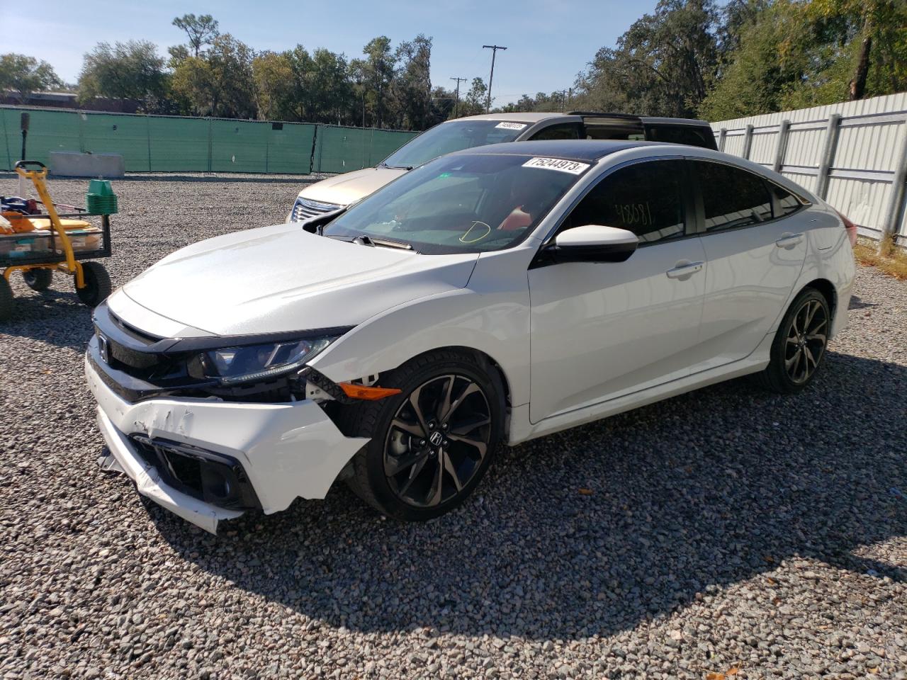 Image 1 of 2021 HONDA CIVIC SPORT 2021 with VIN 2HGFC2F89MH539407