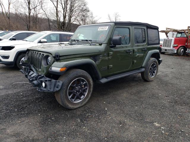 Image 1 of 2021 JEEP WRANGLER UNLIMITED SPORT 2021 with VIN 1C4HJXDN7MW720476